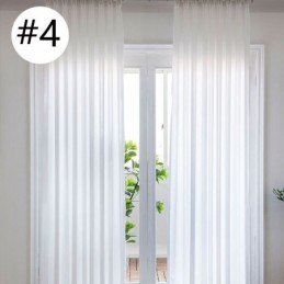 Luxurious Tulle Sheer Solid Color Window Curtains For Living Room Bedroom