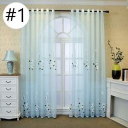 Floral Window Screen Sheer Curtain Made to Measure Curtain Fabric For Living Room Decorations