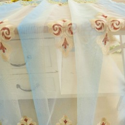 European Embroidered Curtains Window Screen Tulle For Living Room Bedroom Villa