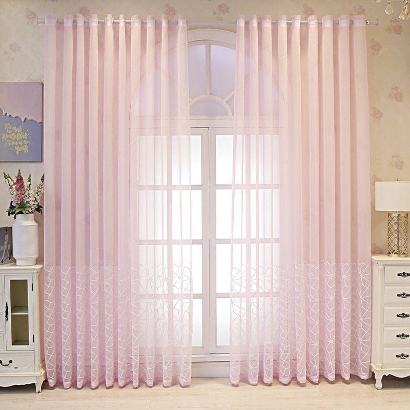 Decorative Window Screen Embroied Sheer Curtain Made to Measure Curtain For Living Room