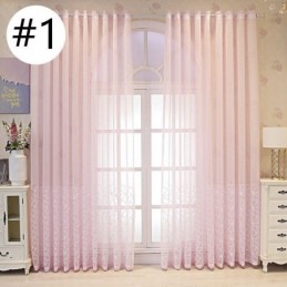 Decorative Window Screen Embroied Sheer Curtain Made to Measure Curtain For Living Room