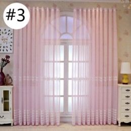 Luxury Window Sheer Gemetric Embroidered Screen High Grade Tulle Made to Measure Curtain