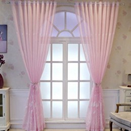Decorative Window Screens Embroidered Tulle Curtains For Living Room