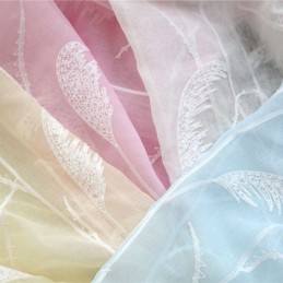 Decorative Window Screens Embroidered Tulle Curtains For Living Room