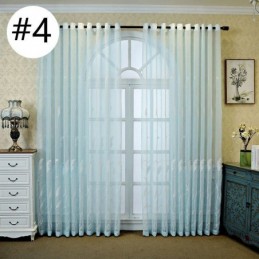 Decorative Window Screens Embroidered Tulle Curtains For Living Room