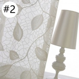 Leaf Tulle Curtain Made to Measure Curtain Modern Window Voile Gauze Curtains For Living Room Bedroom