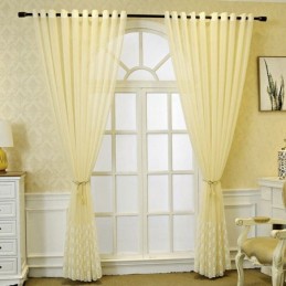 Luxury Embroidered Window Screen For Living Dining Room Made to Measure Curtain