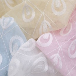 Luxury Embroidered Window Screen For Living Dining Room Made to Measure Curtain