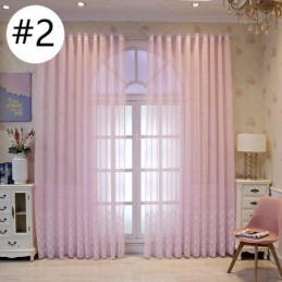 Luxury Embroidered Window Screen For Living Dining Room Made to Measure Curtain