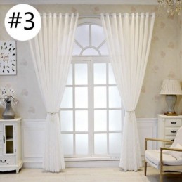 Luxury Embroidered Window Screen For Living Dining Room Made to Measure Curtain