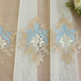 Breathable Sheer Curtain Made to Measure Curtain European Decorative Tulle Voile For Living Room