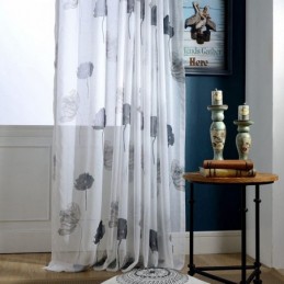 Elegant Lotus Voile Curtain Made to Measure Curtain Blinds Panel For Living Room Bedroom