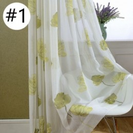 Elegant Lotus Voile Curtain Made to Measure Curtain Blinds Panel For Living Room Bedroom
