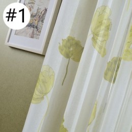 Elegant Lotus Voile Curtain Made to Measure Curtain Blinds Panel For Living Room Bedroom
