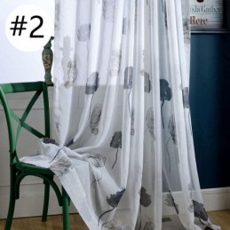Elegant Lotus Voile Curtain Made to Measure Curtain Blinds Panel For Living Room Bedroom