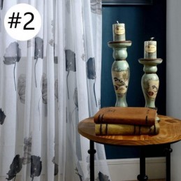 Elegant Lotus Voile Curtain Made to Measure Curtain Blinds Panel For Living Room Bedroom