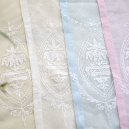 European Curtain Made to Measure Curtain Sheer Embroidered Window Screen For Living Room Bedroom