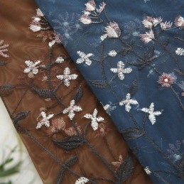 Decorative Window Screens Embroidered Tulle Curtains For Living Room