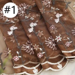 Decorative Window Screens Embroidered Tulle Curtains For Living Room