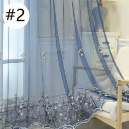 Decorative Window Screens Embroidered Tulle Curtains For Living Room