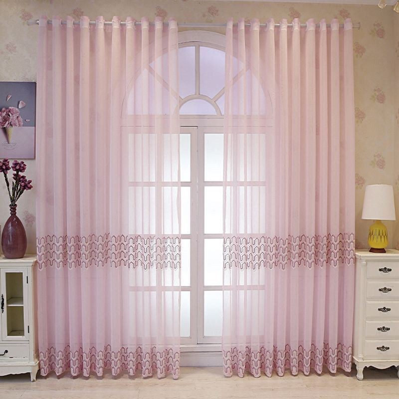 Luxury Embroidered Window Screen For Living Dining Room Made to Measure Curtain