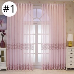 Luxury Embroidered Window Screen For Living Dining Room Made to Measure Curtain