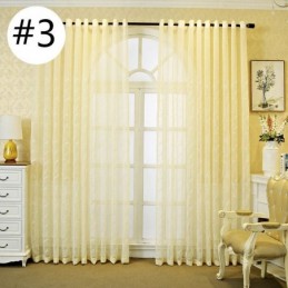 Decorative Window Screens Plant Embroidered Tulle Curtains For Bedroom