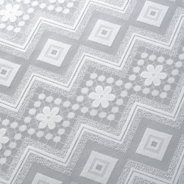 White Sheer Curtains Diamond Window For Living Room Bedroom