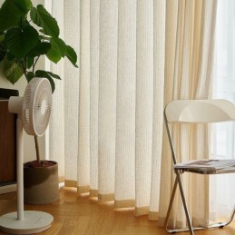 Pure Plaid Tulle Curtains Window Screen For Living Room