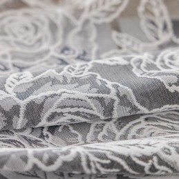 Modern Floral Design Curtain Made to Measure Curtain Tulle Window Sheer For Living Room Bedroom