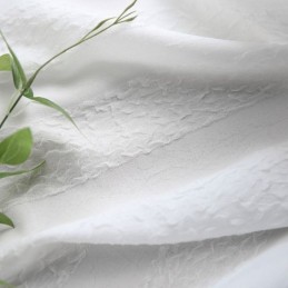 White Sheer Curtains Pleated Crinkled Window Panels