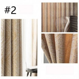 Luxury Geometric Curtain Made to Measure Curtain Jacquard Blackout Curtains For Living Room Bedroom