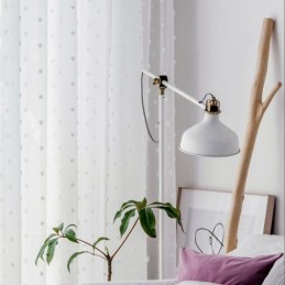 Nordic Embossed Sheer Curtain Made to Measure Curtain White Tulle Living Room Bedroom