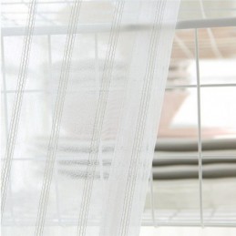 Modern Embroidered Sheer...