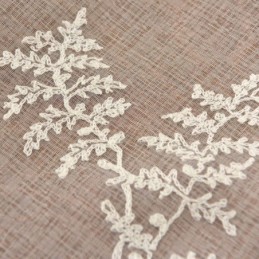 White Sheer Curtain Made to Measure Curtain Embroidery Tulle For Living Room Bedroom