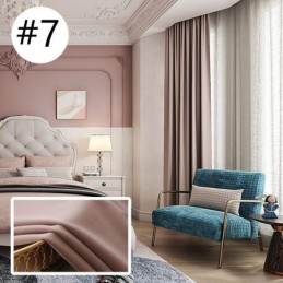 Nordic Style Solid Hotel Flannel Blackout Curtain Made to Measure Curtain