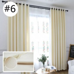 Nordic Solid Color Velvet Linen Curtains Blackout Curtain Made to Measure Curtain Fabric