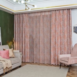 Blackout Curtain Made to Measure Curtain American Style Plant Printed