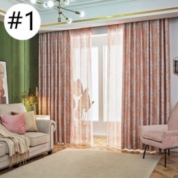 Blackout Curtain Made to Measure Curtain American Style Plant Printed