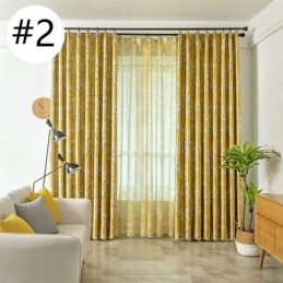 Blackout Curtain Made to Measure Curtain American Style Plant Printed