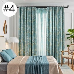 Blackout Curtain Made to Measure Curtain American Style Plant Printed