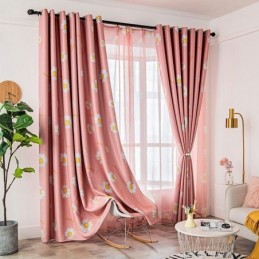 Blackout Curtain Made to Measure Curtain American Flower Printed