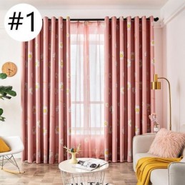 Blackout Curtain Made to Measure Curtain American Flower Printed