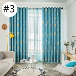 Blackout Curtain Made to Measure Curtain American Flower Printed