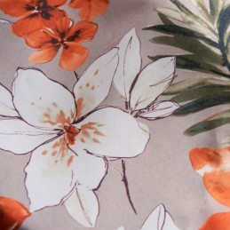 Cotton Linen Curtain Made to Measure Curtain American Style Flower Printed