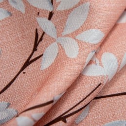 Curtain Made to Measure Curtain American Style Plant Printed Semi Blackout