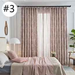 Curtain Made to Measure Curtain American Style Plant Printed Semi Blackout