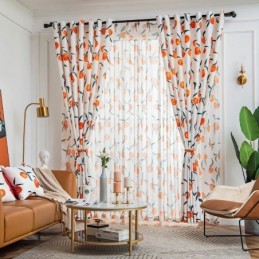Curtain Made to Measure Curtain Nordic Style Fruit Printed