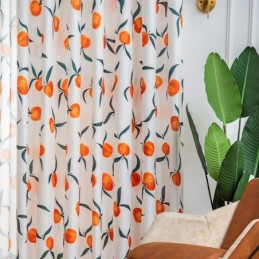 Curtain Made to Measure Curtain Nordic Style Fruit Printed