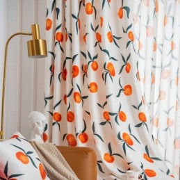 Curtain Made to Measure Curtain Nordic Style Fruit Printed